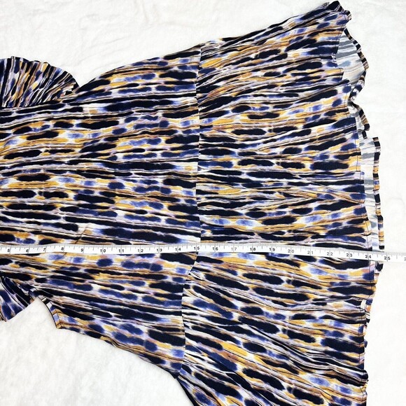 Corey Lynn Calter Aurora Top Drizzle Stripe Ruffle Flutter Sleeve Women’s XS - Picture 13 of 14